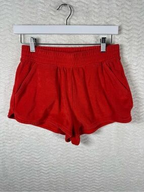 aerie Red/Orange Terry Lounge Shorts